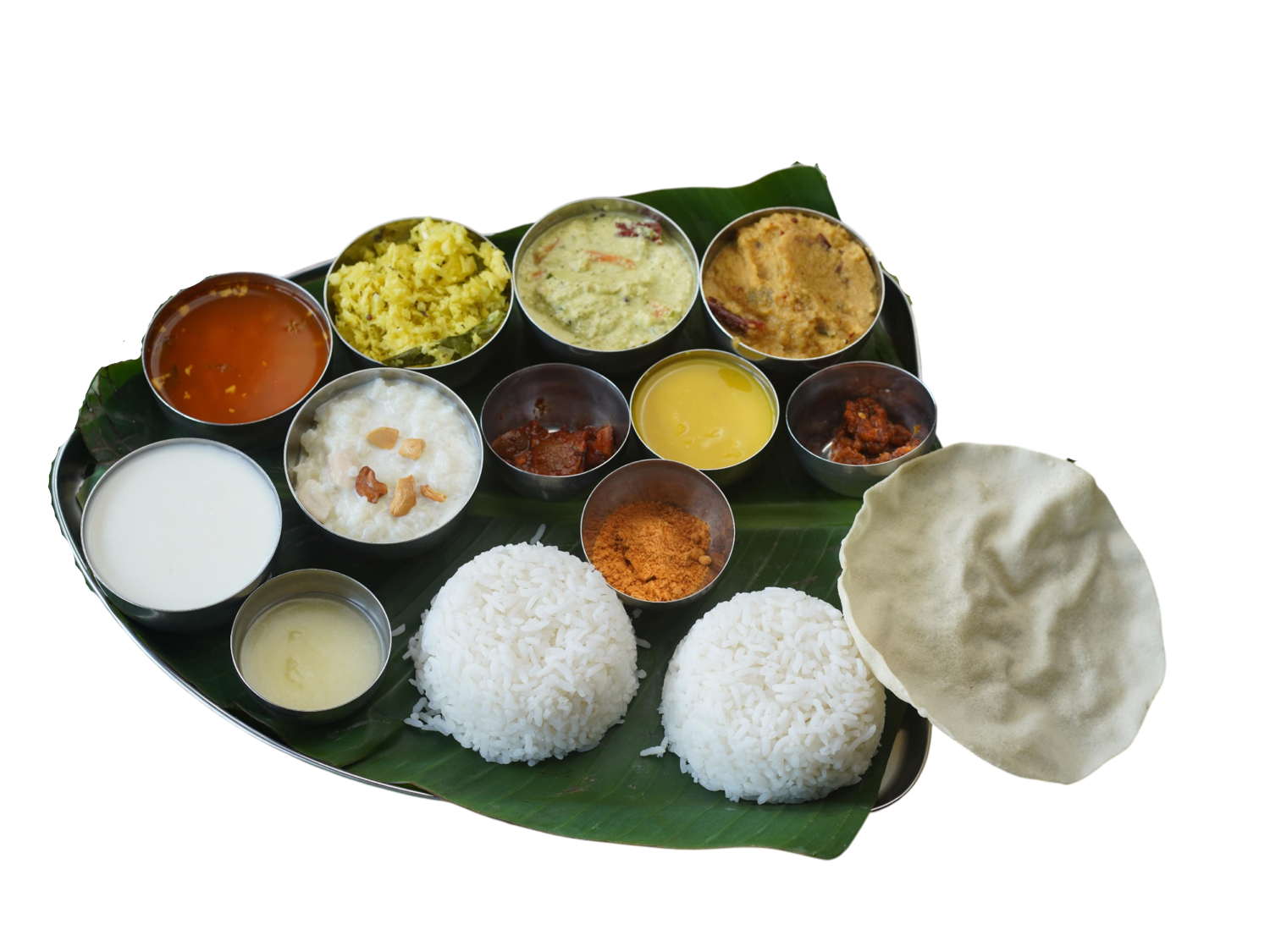 Traditional South Indian meals